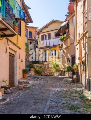 Landschaftlich reizvolle Sehenswürdigkeit in Rocca di Papa, einer kleinen Stadt in der Provinz Rom. Latium, Italien. Stockfoto