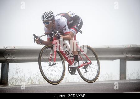 2016 Tour De France Etappe 10 Escaldes-Engordany nach Revel. Ganz in der Ordnung des Port d'Envalira. Markel Irizar Stockfoto