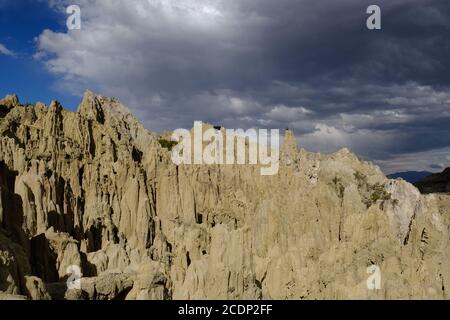 Bolivien La Paz Valle de la Luna - mondähnliche Landschaft Anzeigen Stockfoto