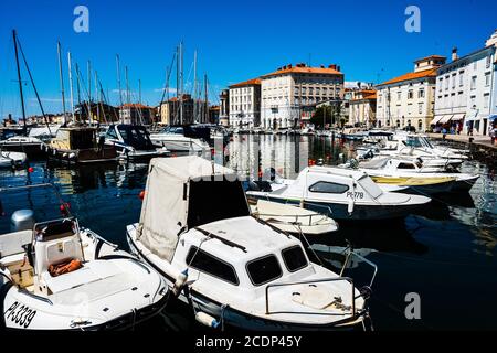 Blick auf die Stadt Piran, Slowenien Stockfoto