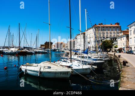 Blick auf Piran, Slowenien Stockfoto