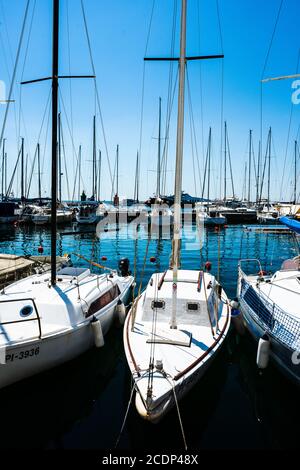 Blick auf Piran, Slowenien Stockfoto