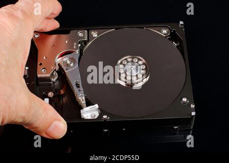 Eine Computer-Festplatte Stockfoto