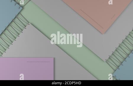 Bunten material Design Pattern. 3D-Darstellung Stockfoto
