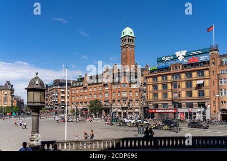 Das ehemalige Hotel Bristol auf dem Rathausplatz Rådhuspladsen in der Dänischen Hauptstadt Kopenhagen, Dänemark, Europa Stockfoto