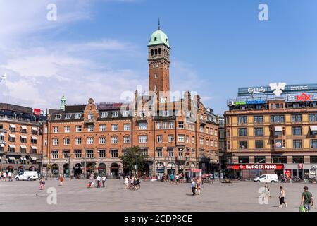 Das ehemalige Hotel Bristol auf dem Rathausplatz Rådhuspladsen in der Dänischen Hauptstadt Kopenhagen, Dänemark, Europa Stockfoto