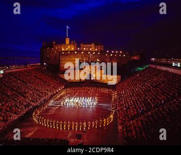 Edinburgh Military Tattoo, Edinburgh Castle, Schottland Stockfoto