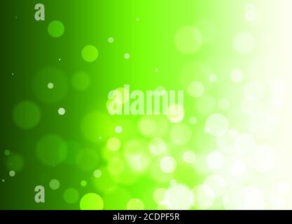 Festliche grüne Bokeh Hintergrund mit freiem Platz Stockfoto