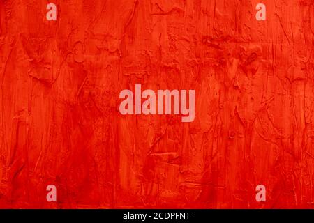 Rot bemalte abstrakte Textur Hintergrund Stockfoto