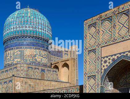 Die Bibi-Khanym Moschee in Samarkand, Usbekistan Stockfoto