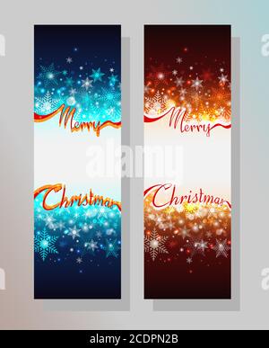 Frohe Weihnachtsbotschaft mit Platz für Text Stock Vektor