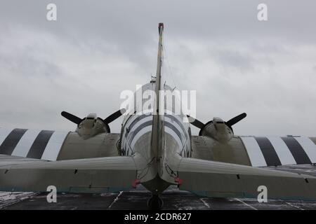 Glasgow Prestwick Airport 24 Mai 2019 Dakota Flugzeuge auf dem Weg nach Frankreich Credit : Alister Firth Stockfoto