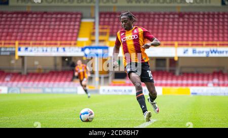 Bradford, Großbritannien. August 2020. Clayton Donaldson von Bradford City während des 2020/21 Pre Season Freundschaftsspiels zwischen Bradford City und Wigan Athletic im Utility Energy Stadium, Bradford, England am 29. August 2020. Foto von Thomas Gadd. Kredit: Prime Media Images/Alamy Live Nachrichten Stockfoto