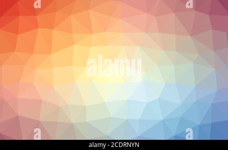 Abstrakten Regenbogen bunt Lowploly viele Dreiecke Hintergrund für den Einsatz im Design. EPS10 Vektor Stockfoto