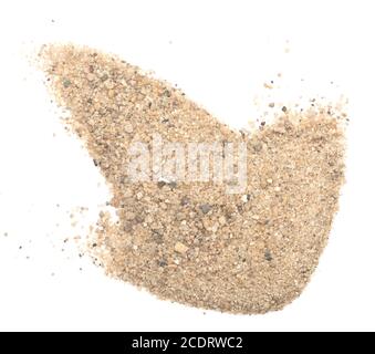 auf weißem Sand Stockfoto