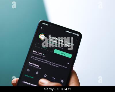 Assam, indien - 09. Juni 2020 : Zee5 App für die neuesten Filme, Original-und tv-Shows. Stockfoto