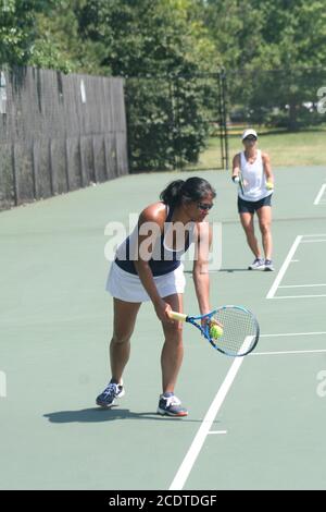 Frauen Tennis im Dwight Davis Tennis Center in Forest Park-St.. Louis. Stockfoto