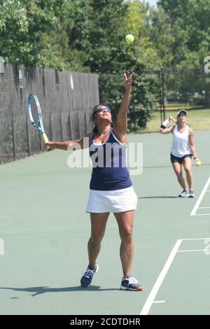 Frauen Tennis im Dwight Davis Tennis Center in Forest Park-St.. Louis. Stockfoto