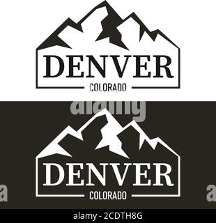 Denver-Logo. Denver Colorado Designvorlage. Vektor und Illustration. Stock Vektor