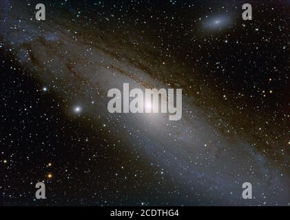 Sternenhimmel. Sterne, Galaxien, und alle Himmelskörper. Hintergrund von Sternen und Galaxien, die Milchstraße Stockfoto