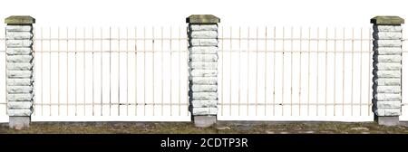 Fragment eines alten Dorffauens Stockfoto