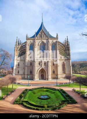 Kathedrale von St. Barbara in Kutna Hora in der Tschechischen Republik Stockfoto