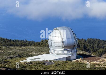 La Palma - Observatorium auf dem Roque de los Muchachos Stockfoto