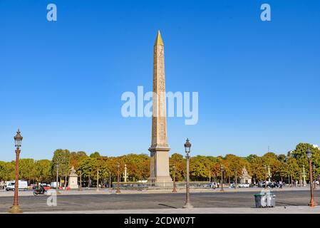 Place de la Concorde, der größte öffentliche Platz in Paris, Frankreich Stockfoto