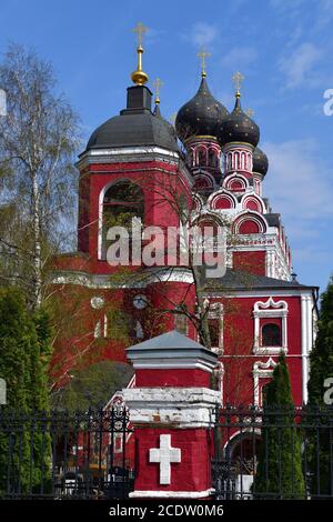 Moskau, Russland - am 30. April. 2018. Tempel von tichwin Ikone der Mutter Gottes Stockfoto