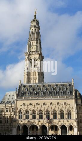 Rathaus von Arras Stockfoto