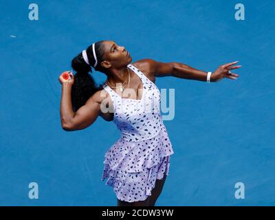 Serena Williams während der Australian Open 2020 Stockfoto