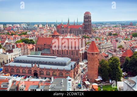 Danziger Altstadt in Polen Stockfoto