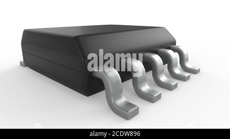Elektronischen Schaltkreis Paket SSOP 3D-Darstellung Stockfoto