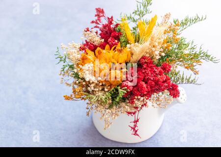 Bouquet von getrockneten Blumen Stockfoto
