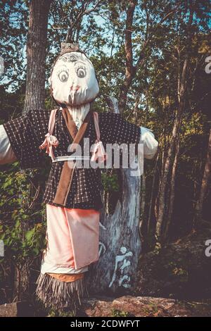 Japanische Vogelscheuche in Nara Park, Japan Stockfoto