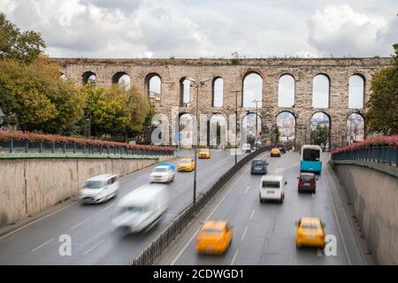 Valens Aquädukt in Istanbul Stockfoto