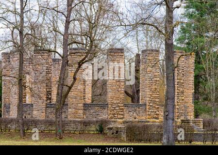 Denkmal des Ersten Weltkriegs in Rudolstadt Stockfoto