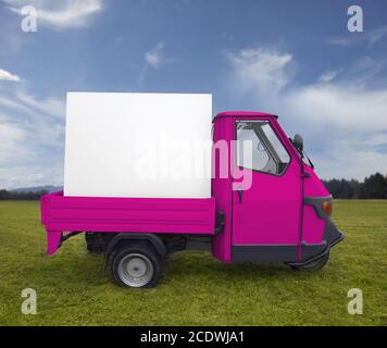 Schöne typisch italienische Pickup-Truck Stockfoto