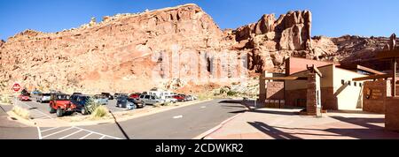 Natur National Park, Utah. Die Landschaft und die Felsen. Straßen und p Stockfoto