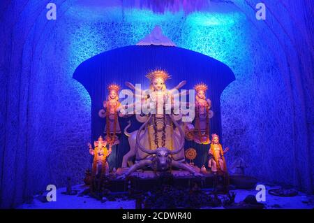 durga Idol von kolkata durga puja Festival Stockfoto