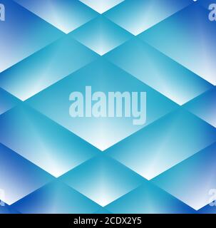 Geometrisch minimalistisch abstrakter Hintergrund in trendigen Blau- und Cyan-Farben Stockfoto