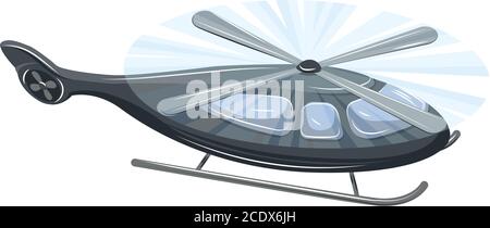 Symbol für Militärhubschrauber. Cartoon von militärischen Hubschrauber Vektor-Symbol für Web-Design isoliert auf weißem Hintergrund Stock Vektor