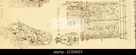 . Fotografien aus Skizzen von Augustus Welby N. Pugin . Stockfoto