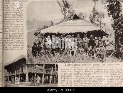 . Christian Herold und Zeichen unserer Zeit . .EPCHA HAUS DER BESSEREN KLASSE echat wild, Waldland in das Zentrum der n immense und lohnende Industrie. Alle Lepchas kommen aus ihrer Eigenkiterie und arbeiten als Kühle in den Tee gar-dt;. Machen monev in einer Geschwindigkeit, die Wild in den rückständigen Kon-dims von Sikkim unmöglich sein. Wachs, Seide Co-Coons, Undweitere Pro- dukte des Dschungels.Everye x e r tion ist gemacht, um gute V ?*!-? p^BBMWR fiel 0 Schiff J * mit den str.a ngers.viele Euro-Pean-Ladern2. n d sanftmütigen Männer gehen dort für den Urlaub, und die na-tives genießen sie beim Tennis und anderen Spielen zu beobachten. Stockfoto