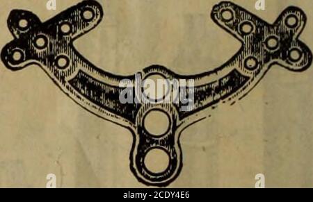 . Stanley Mills & Co. ... Katalog-Nr. 045. H 4904 – Rafter Brackets, verbessert, 3 Holepattern, formbares Eisen. Preis, mit Nägeln, 5ceach. Stockfoto