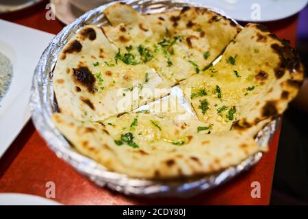 Indisches Brot tandoori roti Stockfoto