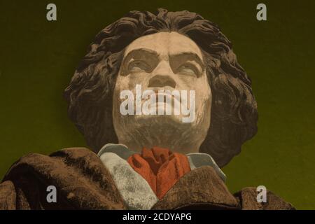 Bonn, Deutschland - altes Denkmal von Ludwig van Beethoven Stockfoto
