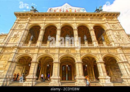 Österreich Wiener Staatsoper Stockfoto