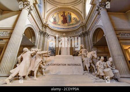 Das Innere des Pantheons, ein Denkmal im Quartier Latin in Paris, Frankreich Stockfoto