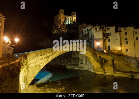 Dolceacqua alte Dorf, Region Ligurien, Italien Stockfoto